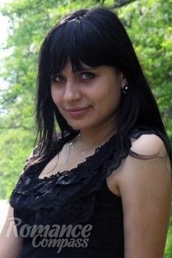 Ukrainian mail order bride Tatiana from Nikolaev with black hair and hazel eye color - image 1