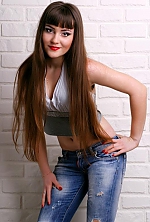 Ukrainian mail order bride Alina from Chuguev with brunette hair and hazel eye color - image 5