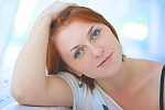 Ukrainian mail order bride Anastasia from Kharkov with red hair and blue eye color - image 2