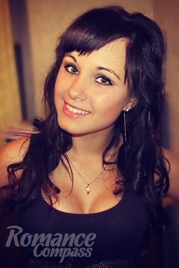 Ukrainian mail order bride Vladislava from Nikolaev with black hair and green eye color - image 1