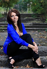 Ukrainian mail order bride Anyuta from Alchevsk with light brown hair and green eye color - image 2