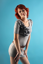 Ukrainian mail order bride Olga from Simferopol with red hair and green eye color - image 3