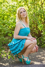 Ukrainian mail order bride Nadin from Nikolaev with blonde hair and green eye color - image 5