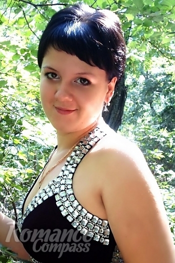 Ukrainian mail order bride Vasilina from Nikolaev with black hair and brown eye color - image 1