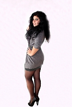 Ukrainian mail order bride Aliona from Zhytomyr with black hair and green eye color - image 5