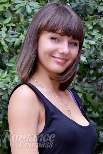 Ukrainian mail order bride Ekaterina from Yalta with brunette hair and grey eye color - image 1