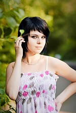 Ukrainian mail order bride Victoria from Poltava with black hair and green eye color - image 2