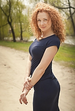 Ukrainian mail order bride Elena from Kharkov with red hair and blue eye color - image 2