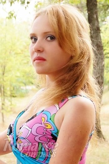 Ukrainian mail order bride Irina from Nikolaev with blonde hair and blue eye color - image 1