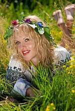 Ukrainian mail order bride Ivanna from Cherkassy with white grey hair and green eye color - image 5