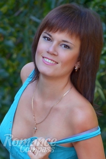 Ukrainian mail order bride Ludmila from Nikolaev with brunette hair and brown eye color - image 1