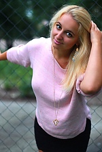 Ukrainian mail order bride Lesya from Kiev with blonde hair and green eye color - image 9