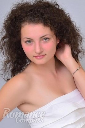 Ukrainian mail order bride Viktoria from Nikolaev with light brown hair and green eye color - image 1