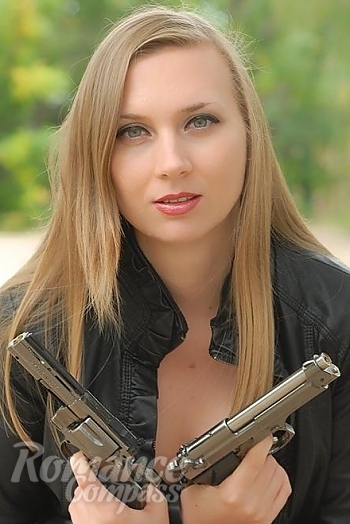 Ukrainian mail order bride Eugenia from Kherson with black hair and blue eye color - image 1
