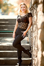 Ukrainian mail order bride Alena from Nikolaev with blonde hair and blue eye color - image 4