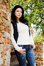 Ukrainian mail order bride Marina from Cherkassy with black hair and green eye color - image 3
