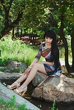Ukrainian mail order bride Maria from Cherkassy with black hair and green eye color - image 3