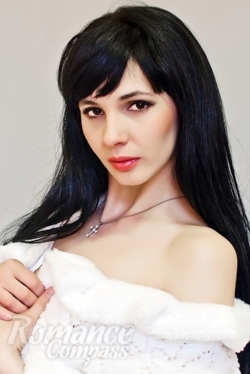 Ukrainian mail order bride Elena from Yalta with black hair and brown eye color - image 1