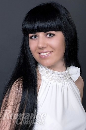 Ukrainian mail order bride Kseniya from Sevastopol with black hair and blue eye color - image 1