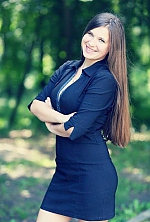 Ukrainian mail order bride Aleksandra from Kiev with brunette hair and blue eye color - image 2
