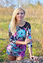 Ukrainian mail order bride Anna from Kherson with blonde hair and blue eye color - image 3