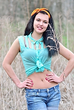 Ukrainian mail order bride Olya from Cherkassy with black hair and green eye color - image 3