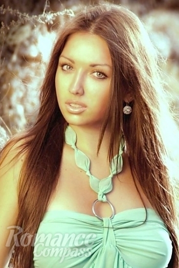Ukrainian mail order bride Ekaterina from Nikolaev with brunette hair and green eye color - image 1
