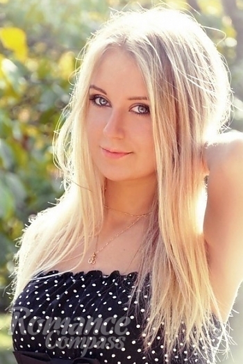 Ukrainian mail order bride Ekaterina from Nikolayev with blonde hair and blue eye color - image 1