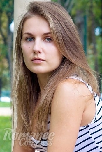 Ukrainian mail order bride Marina from Kharkiv with light brown hair and blue eye color - image 1