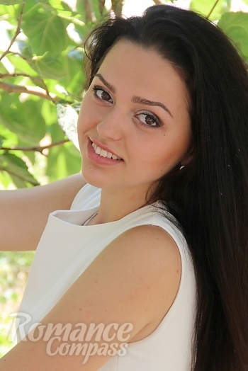 Ukrainian mail order bride Evgeniya from Zaporozhye with black hair and brown eye color - image 1