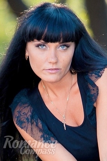 Ukrainian mail order bride Ekaterina from Odessa with black hair and blue eye color - image 1
