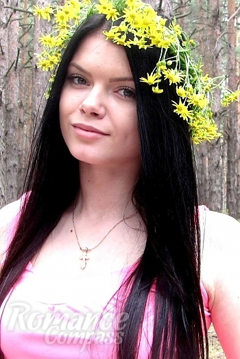 Ukrainian mail order bride Anzhelika from Nikolaev with light brown hair and green eye color - image 1