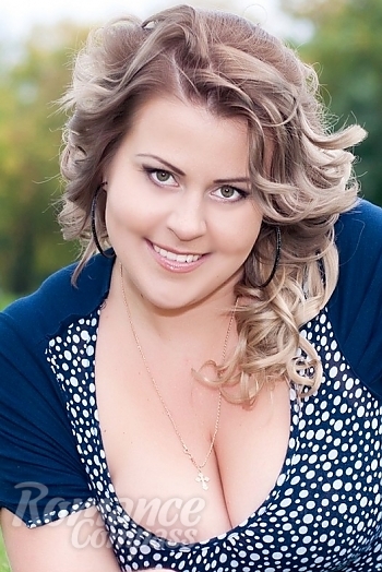 Ukrainian mail order bride Anastasia from Odessa with light brown hair and green eye color - image 1