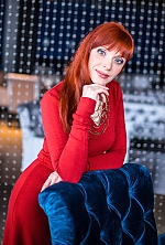 Ukrainian mail order bride Alla from Poltava with red hair and blue eye color - image 6