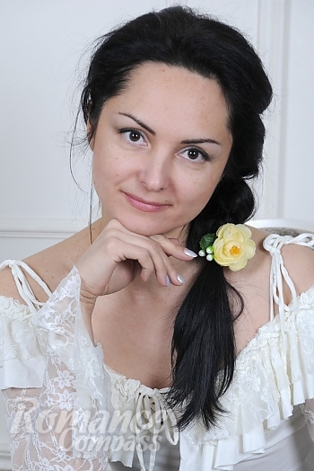 Ukrainian mail order bride Lubov from Dnipro with black hair and brown eye color - image 1