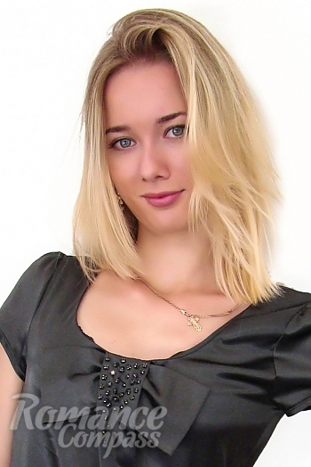 Ukrainian mail order bride Varvara from Kharkov with blonde hair and blue eye color - image 1