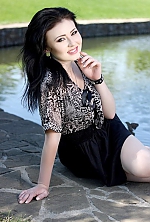 Ukrainian mail order bride Anna from Kiev with black hair and green eye color - image 4