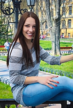 Ukrainian mail order bride Liana from Odessa with black hair and green eye color - image 5