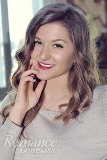 Ukrainian mail order bride Marina from Tetiev with light brown hair and brown eye color - image 1
