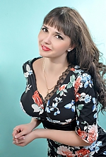 Ukrainian mail order bride Oksana from Kiev with brunette hair and green eye color - image 5