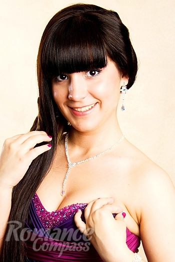 Ukrainian mail order bride Irina from Dnipro with black hair and brown eye color - image 1