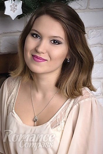 Ukrainian mail order bride Olesya from Kyiv with light brown hair and brown eye color - image 1