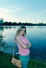 Ukrainian mail order bride Alina from Nikolaev with blonde hair and blue eye color - image 2
