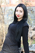 Ukrainian mail order bride Anna from Nikolaev with black hair and green eye color - image 3