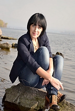 Ukrainian mail order bride Olga from Zaporozhye with black hair and green eye color - image 8
