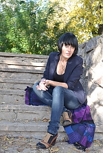 Ukrainian mail order bride Olga from Zaporozhye with black hair and green eye color - image 3