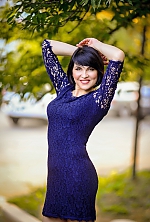 Ukrainian mail order bride Nina from Lugansk with black hair and green eye color - image 3