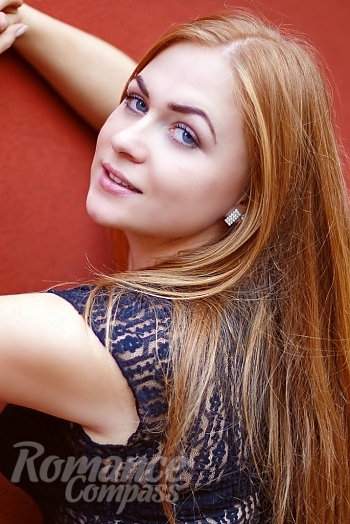 Ukrainian mail order bride Olga from Dnipro with blonde hair and blue eye color - image 1