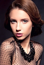 Ukrainian mail order bride Anastasia from Odessa with brunette hair and blue eye color - image 2