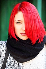 Ukrainian mail order bride Alyna from Kiev with red hair and green eye color - image 4